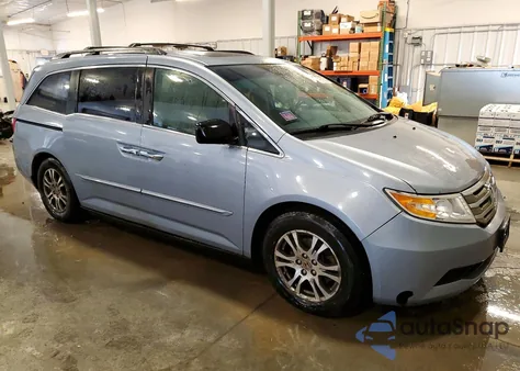2012 Honda Odyssey Exl z USA, uszkodzony, nr VIN 5FNRL5H64CB047249